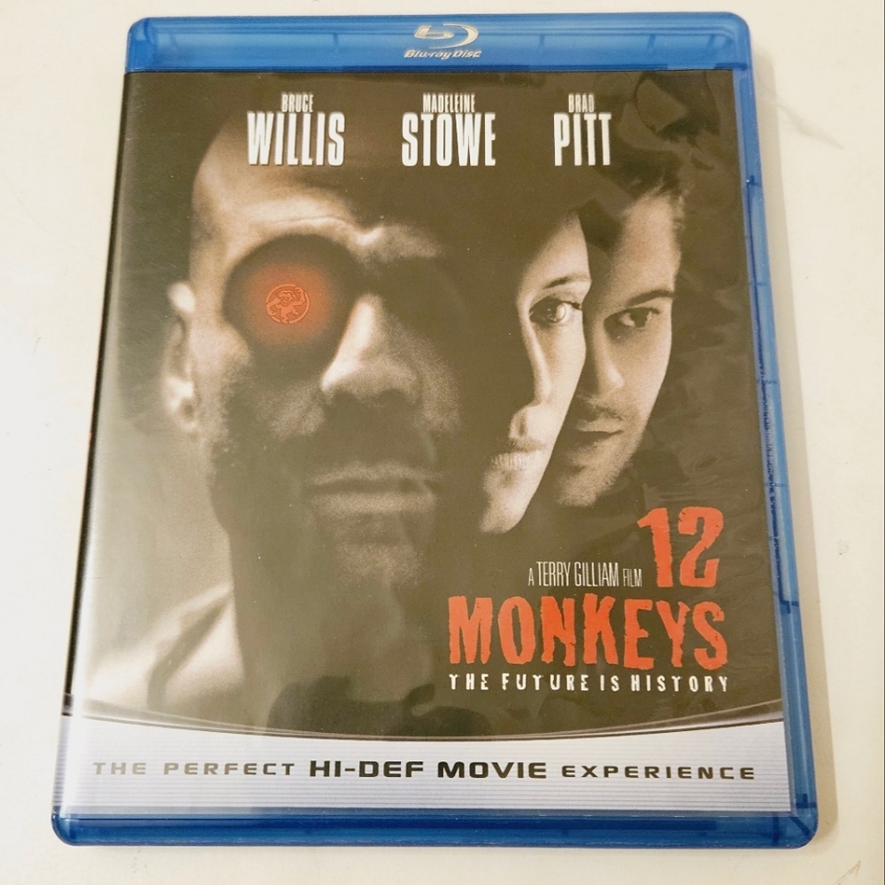 12 Monkeys Bruce Willis Brad Pitt Blu-ray Scifi Thriller Post-apocalyptic